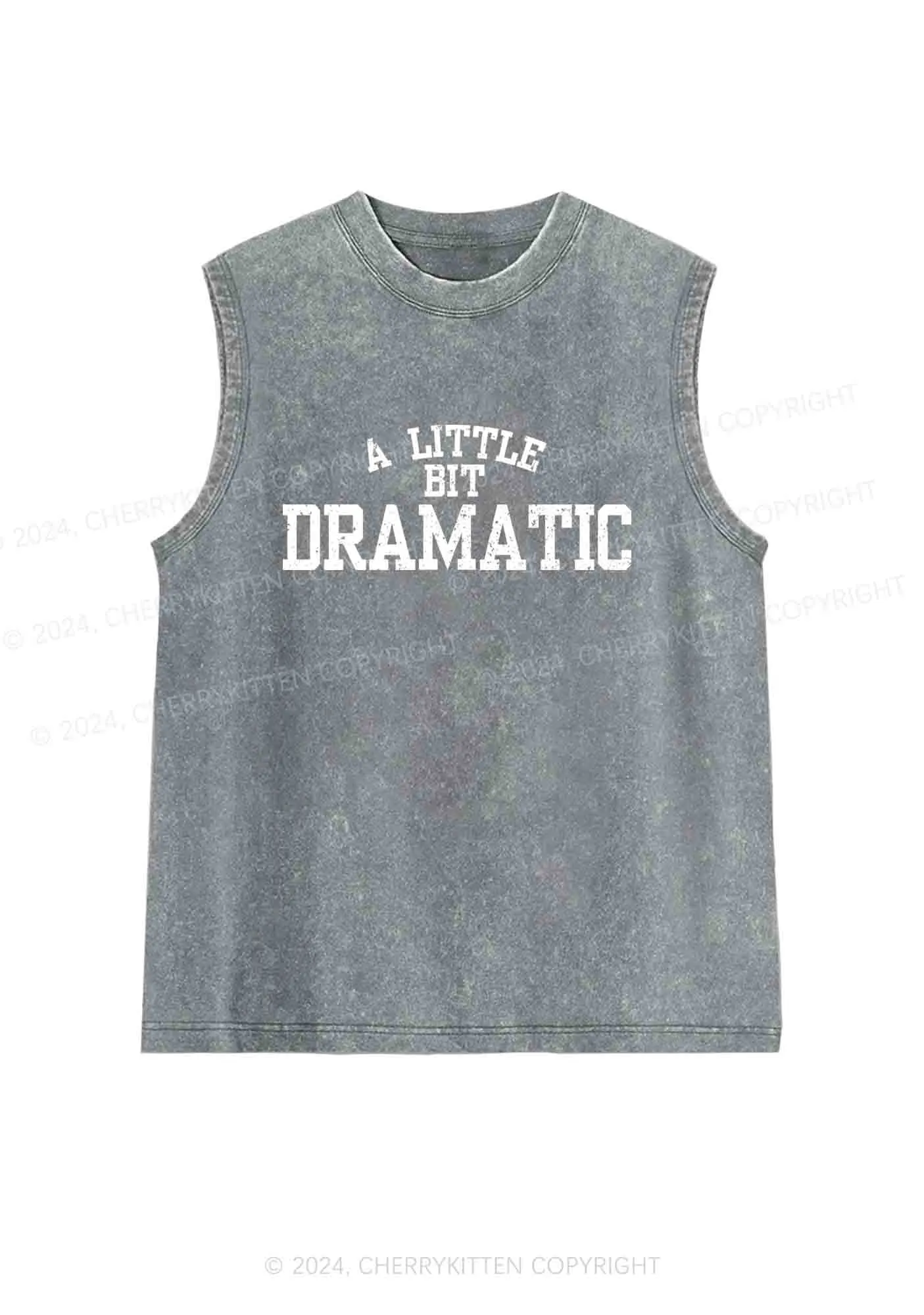 A Little Bit Dramatic Y2K Washed Tank Cherrykitten