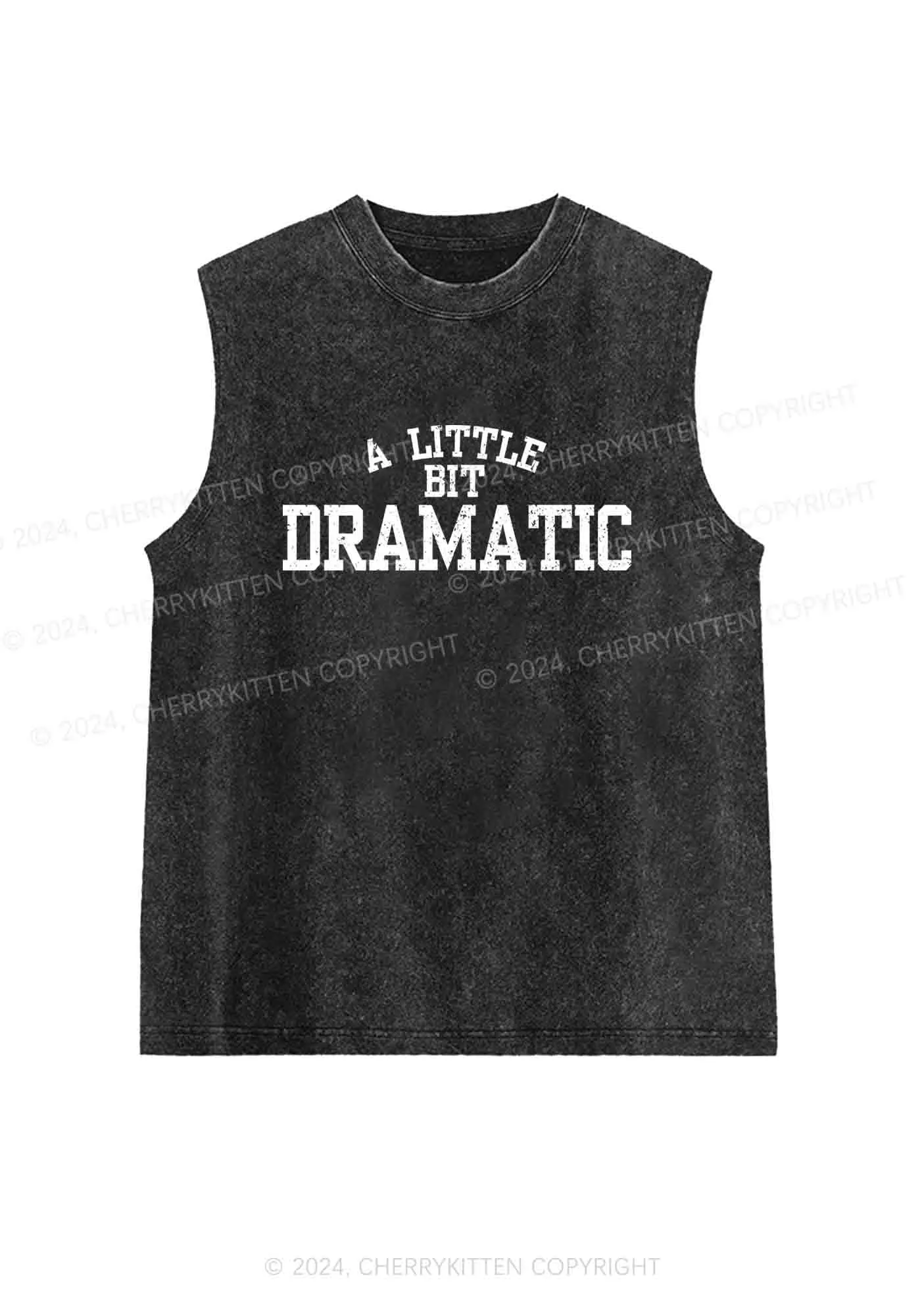 A Little Bit Dramatic Y2K Washed Tank Cherrykitten