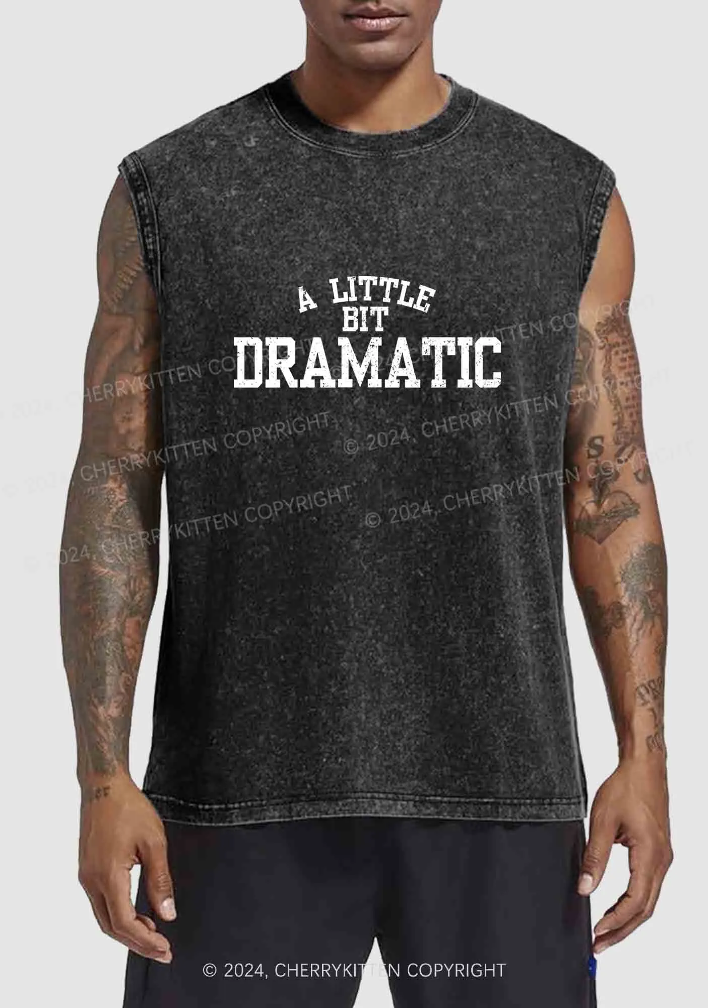 A Little Bit Dramatic Y2K Washed Tank Cherrykitten