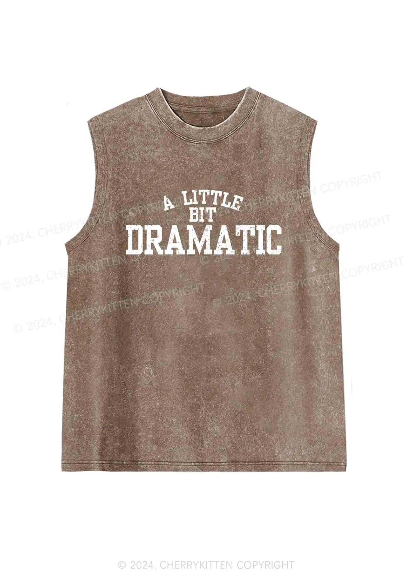 A Little Bit Dramatic Y2K Washed Tank Cherrykitten