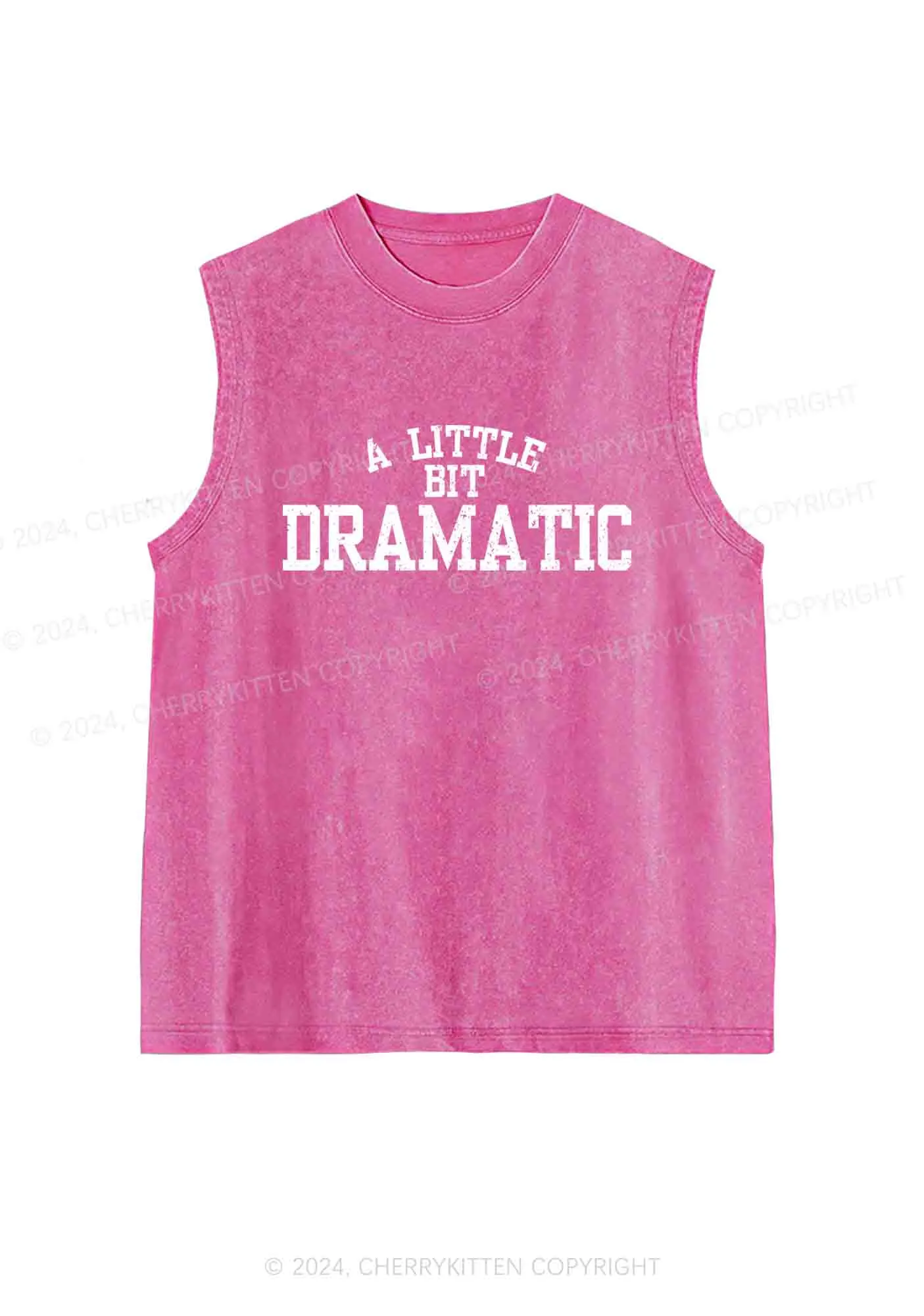 A Little Bit Dramatic Y2K Washed Tank Cherrykitten