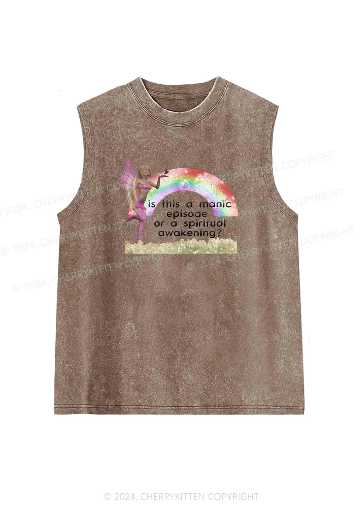 A Manic Episode Y2K Washed Tank Cherrykitten