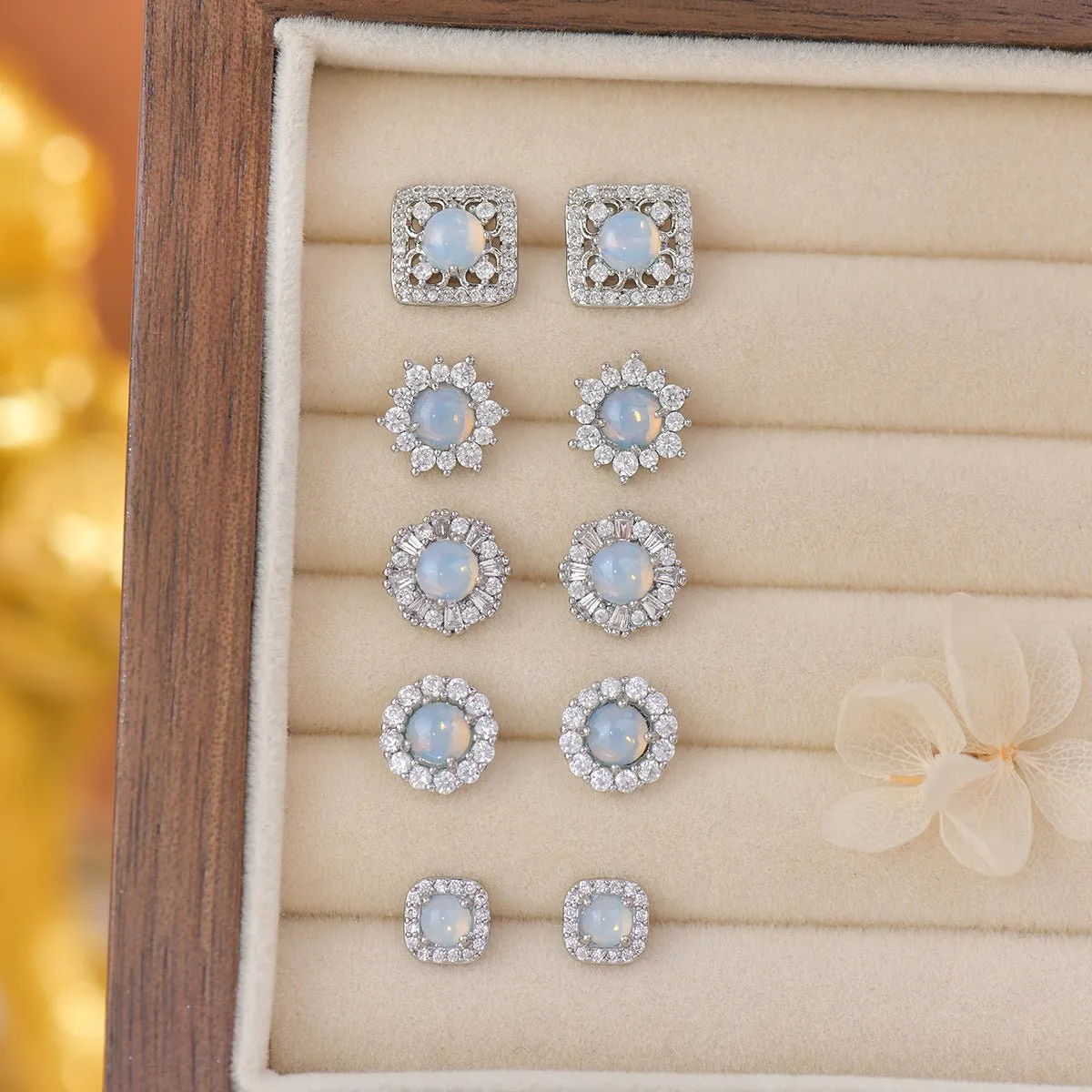 Baroque Stud Earrings - Sierra