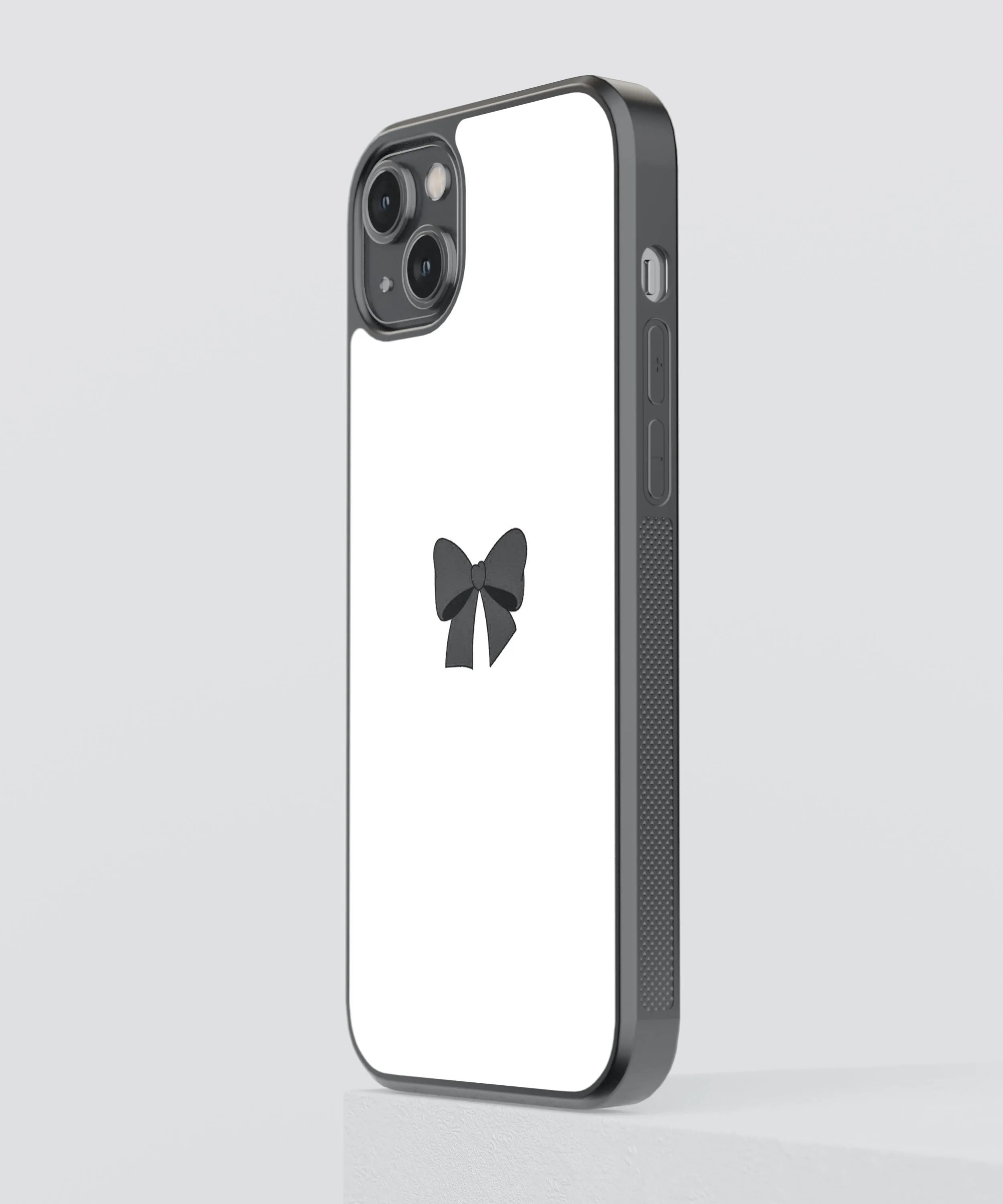 Black Bow Y2K Glass Phone Case Cover