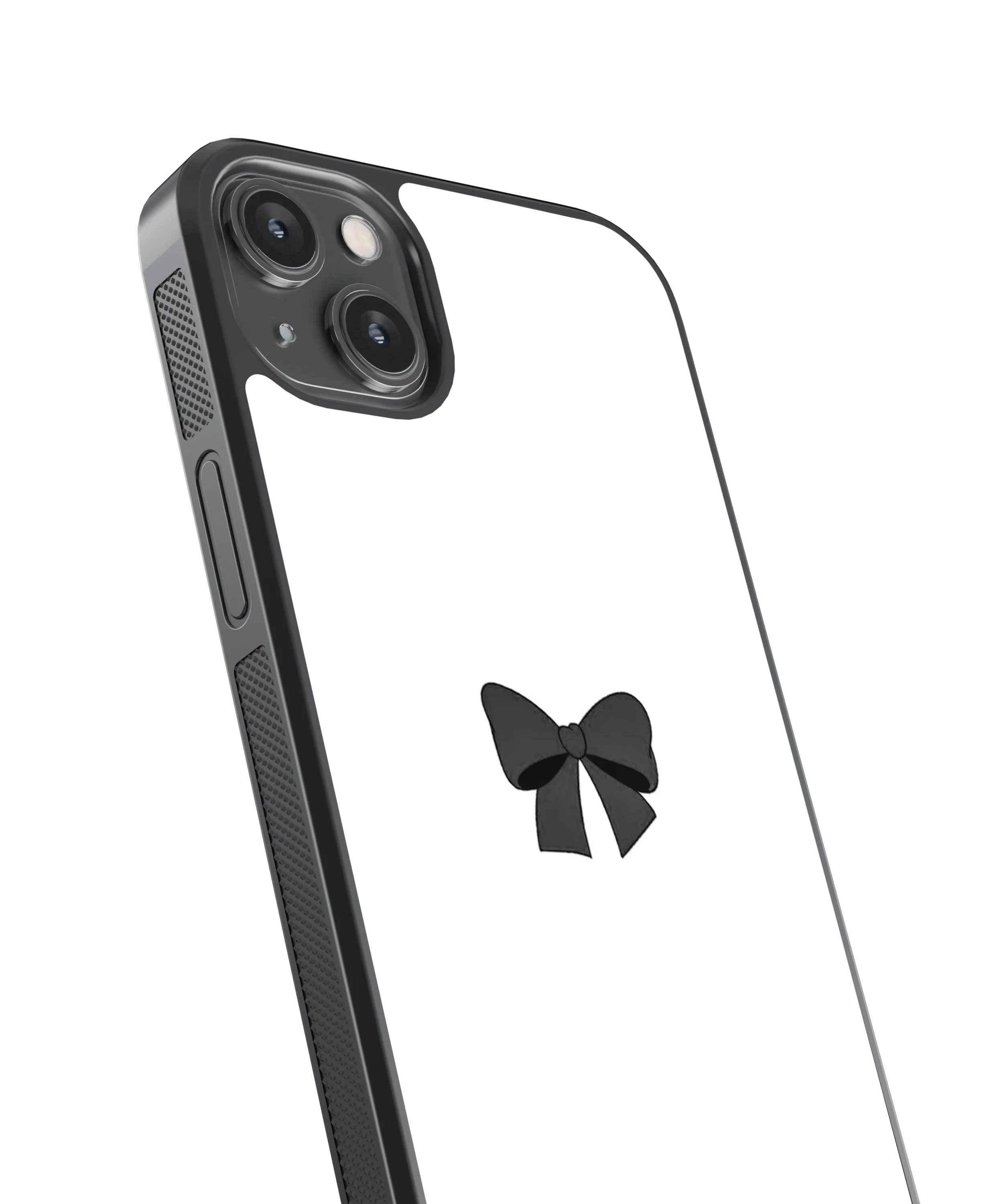 Black Bow Y2K Glass Phone Case Cover