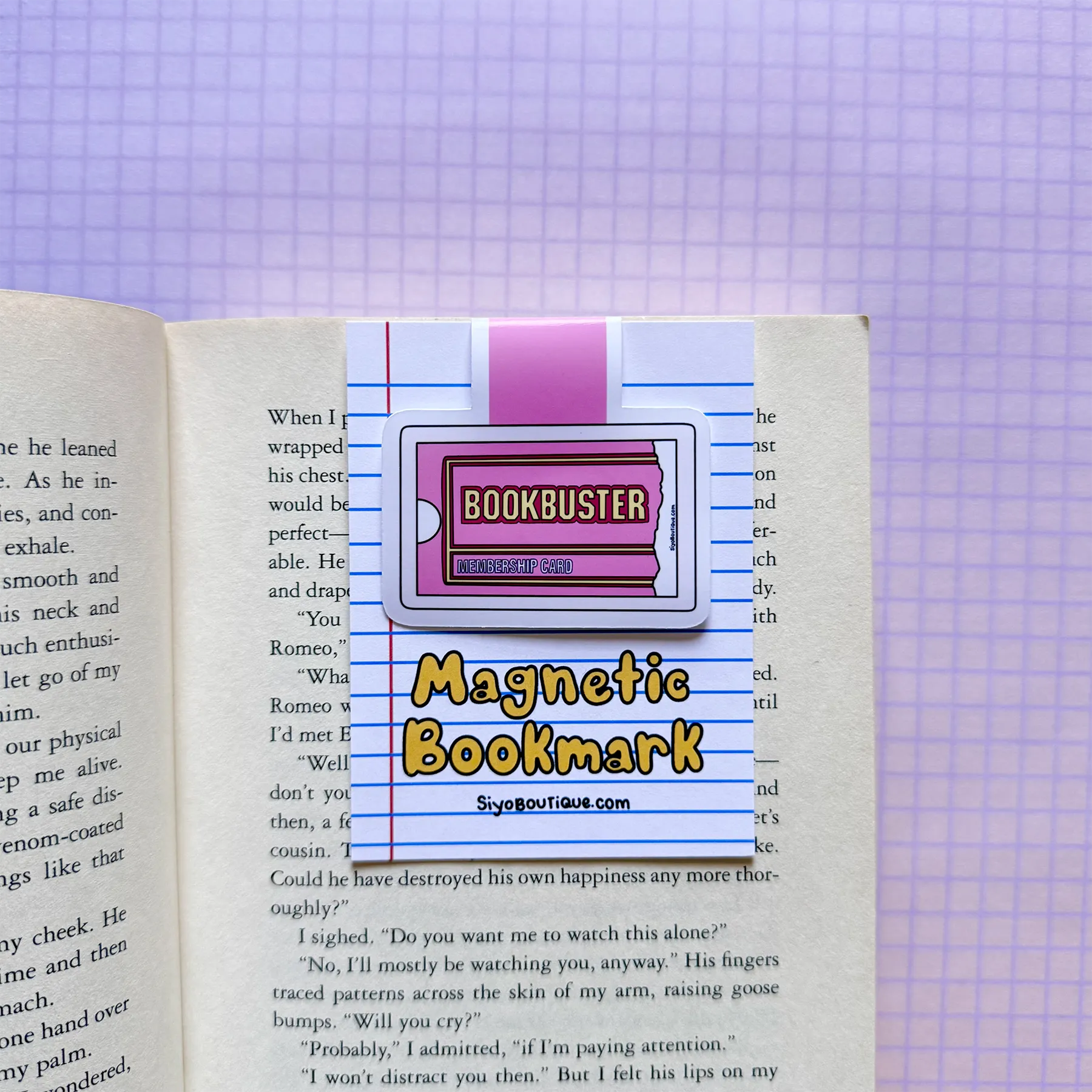 Bookbuster Magnetic Bookmark - Nostalgic 90s Bookmark