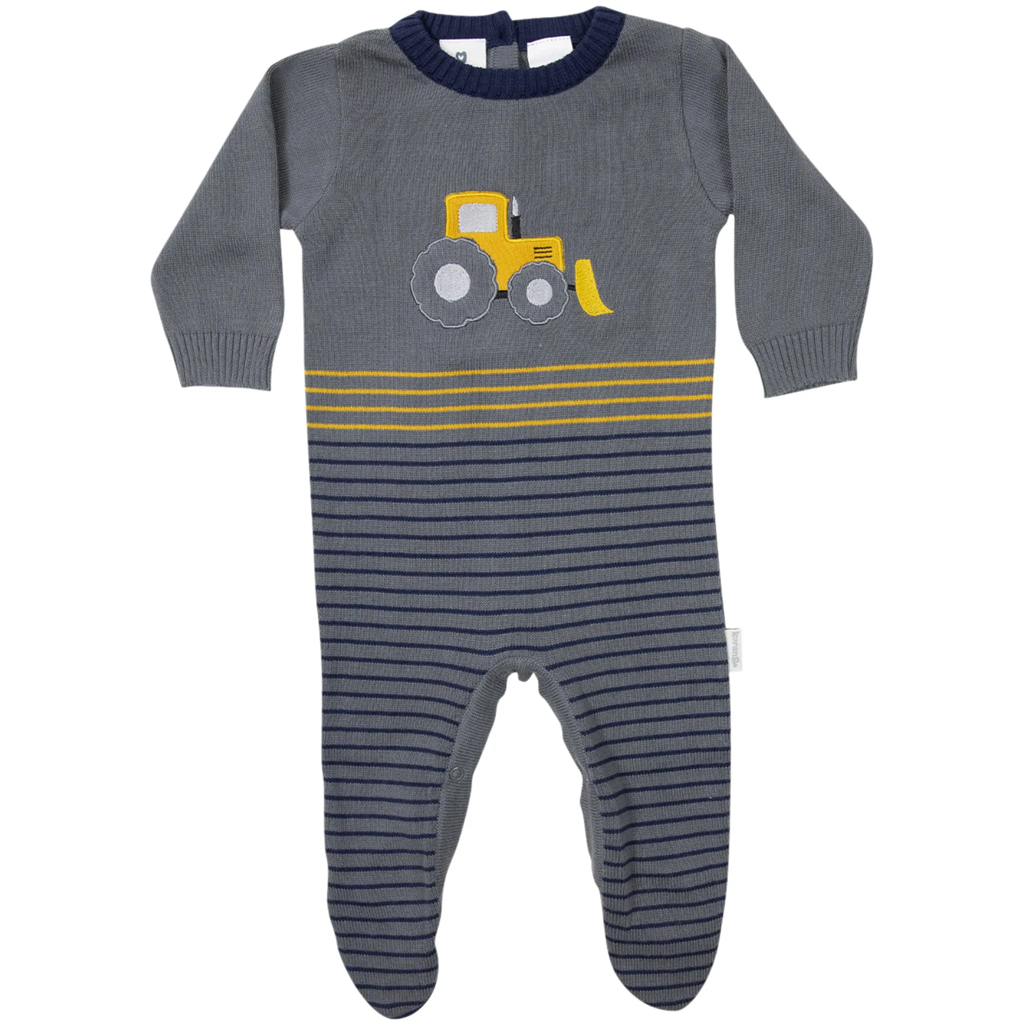 Bulldozer Knit Romper - Charcoal
