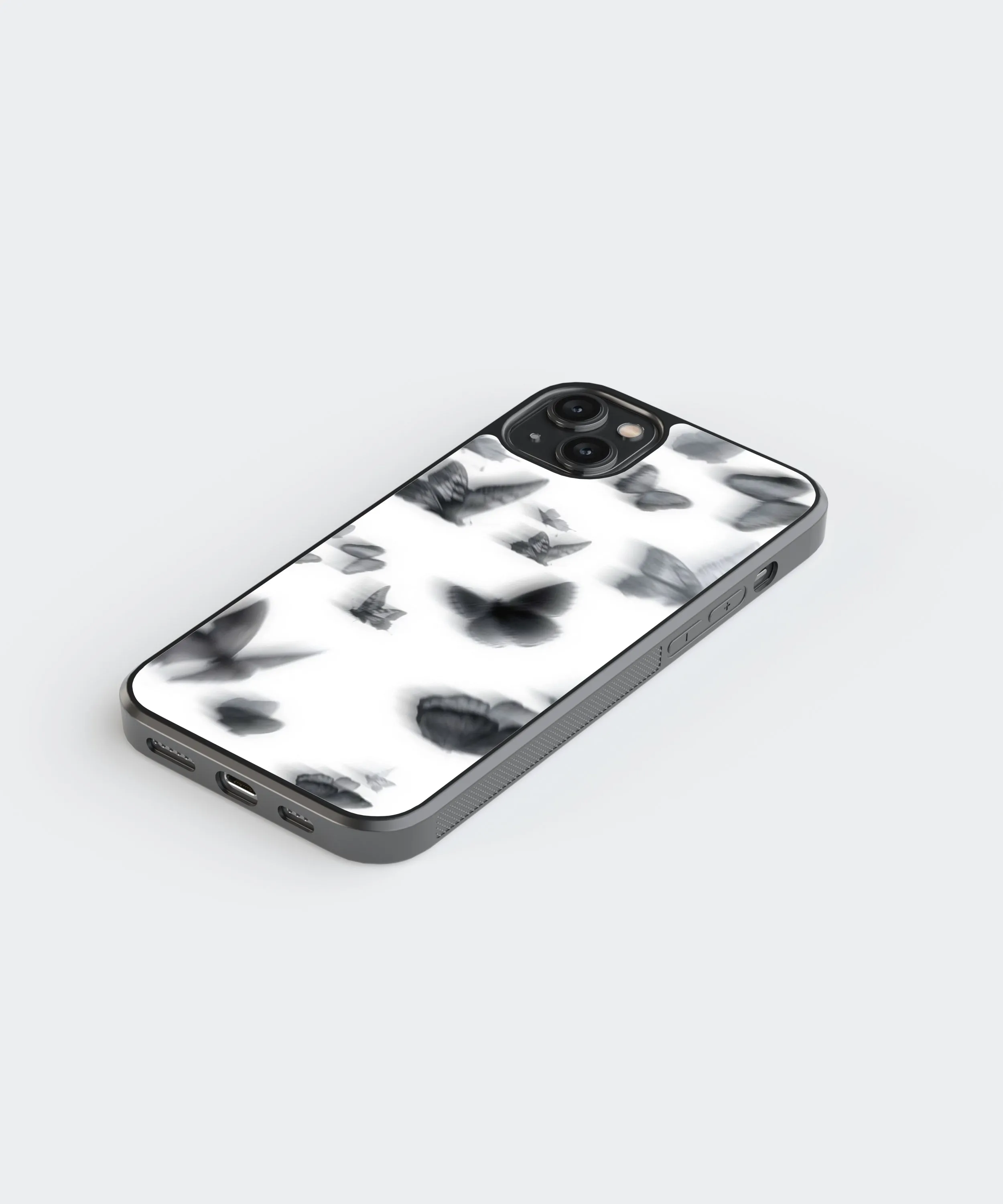 Butterflies Y2K Glass Phone Case Cover