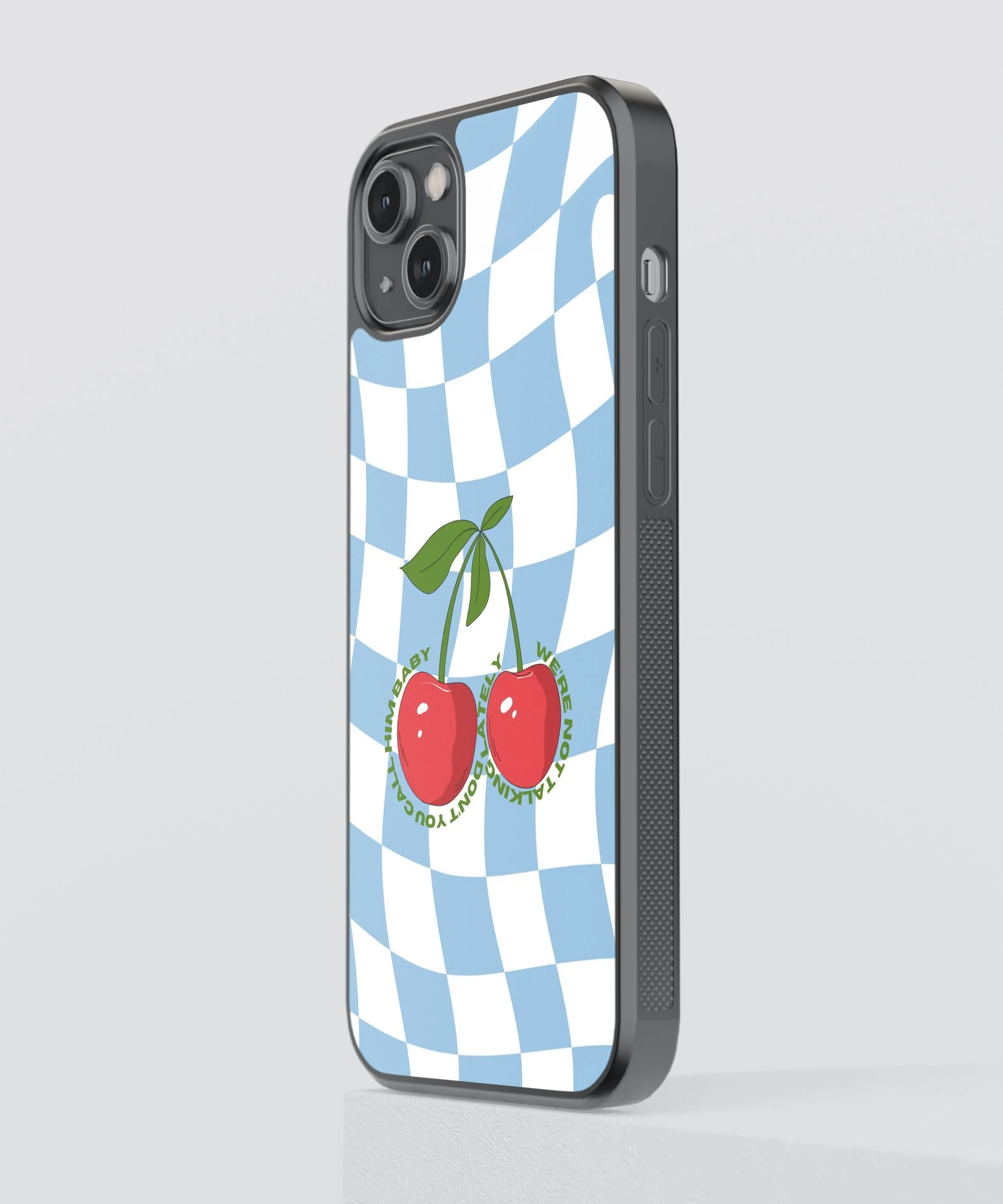 Cherries Y2K Glass Phone Case Cover