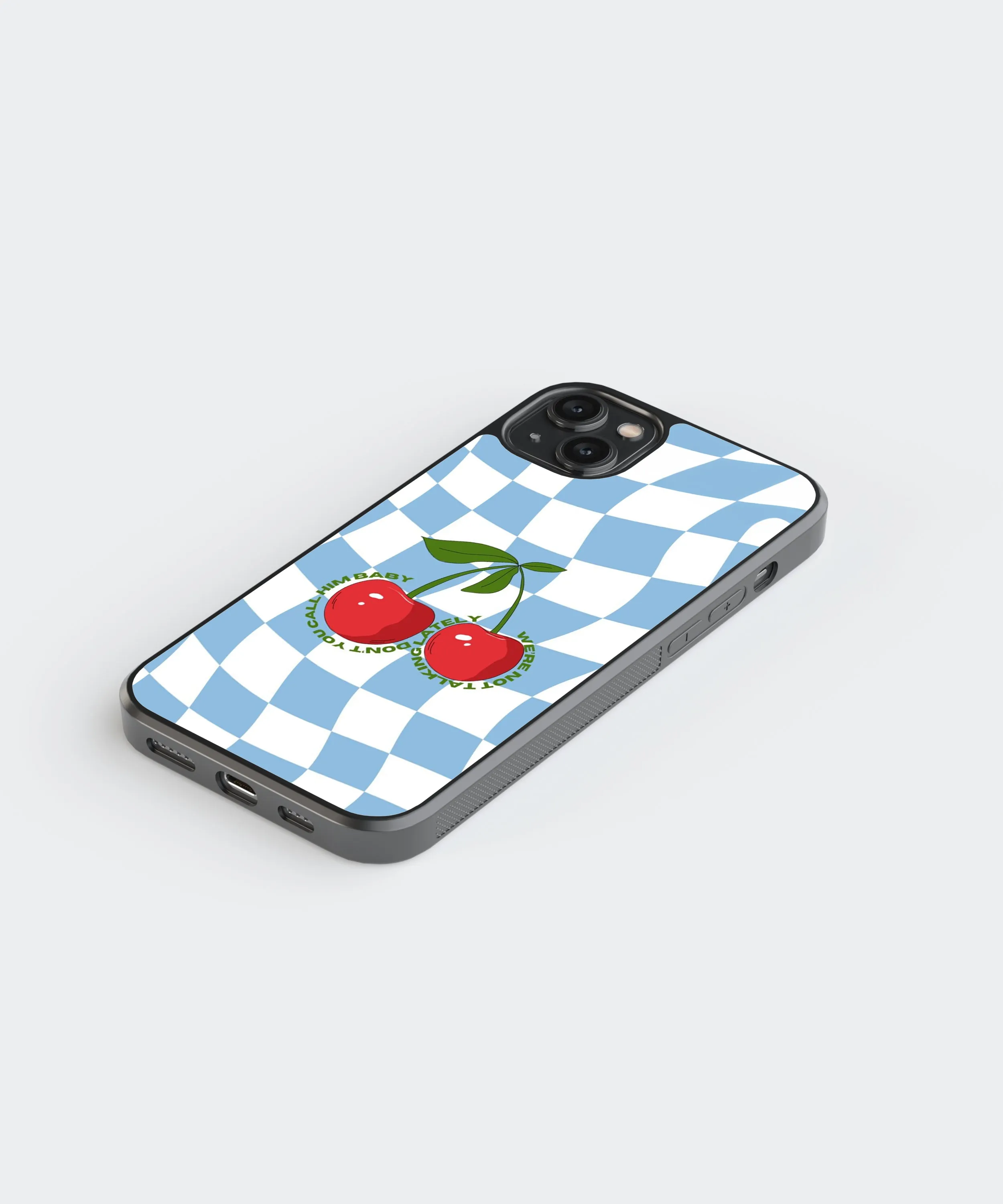 Cherries Y2K Glass Phone Case Cover