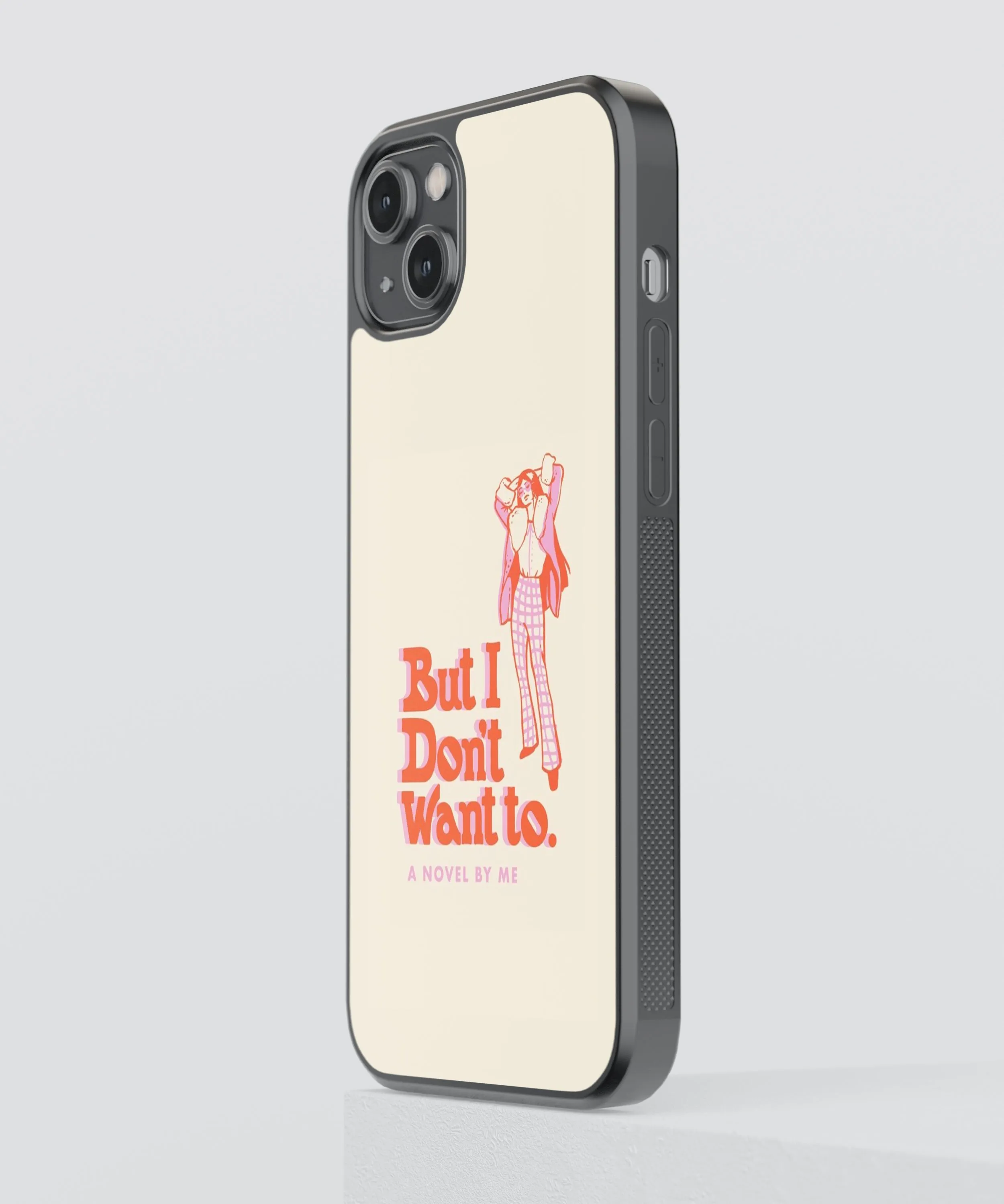 Don't Want To Y2K Glass Phone Case Cover