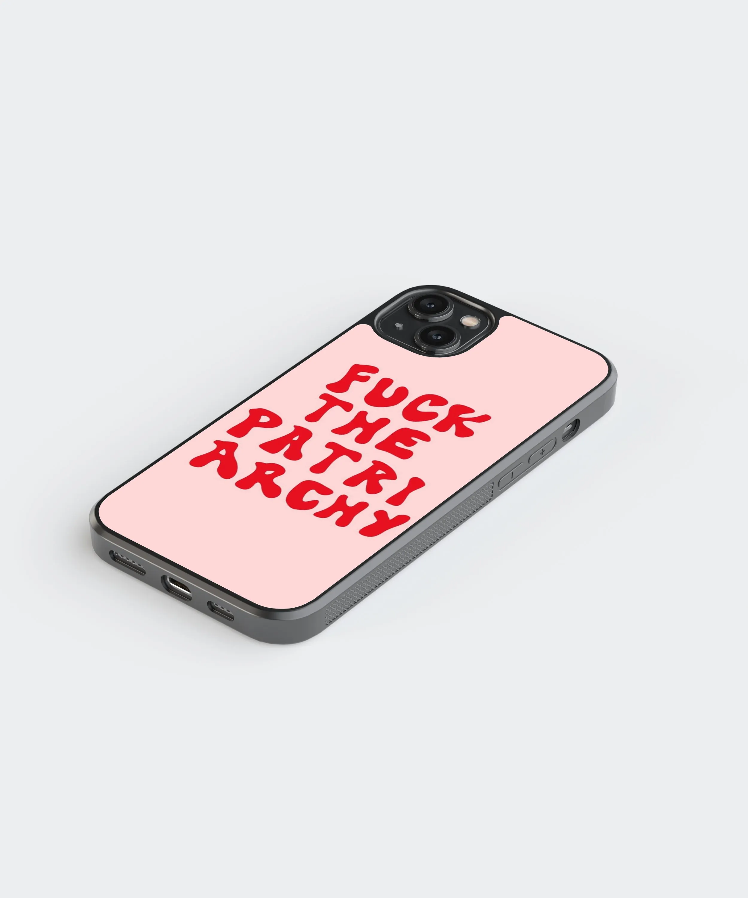 F The Patriarchy Y2K Glass Phone Case Cover