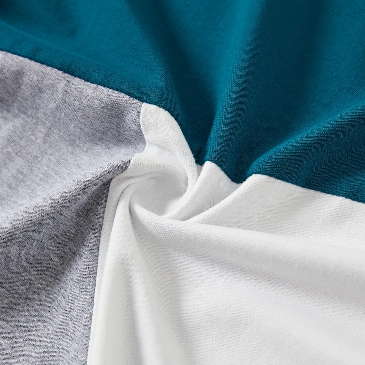Family Matching Patch Pocket Drawstring Button Up Tank Dresses and Color Block Short-sleeve T-shirts Sets
