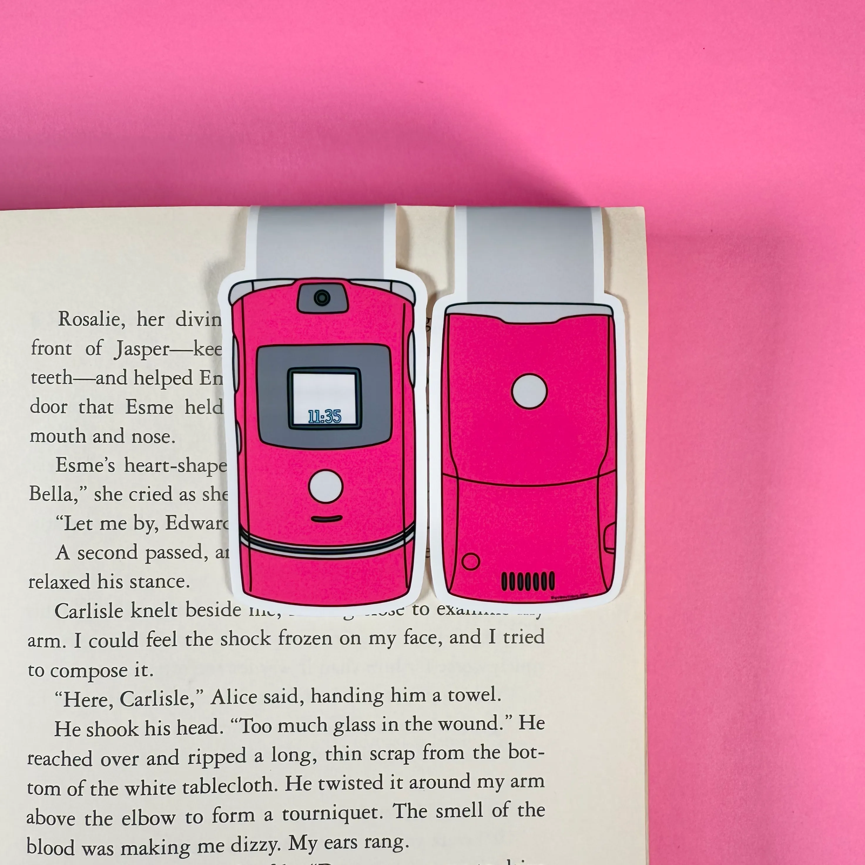 Flip Phone Magnetic Bookmark - Nostalgic Bookmark
