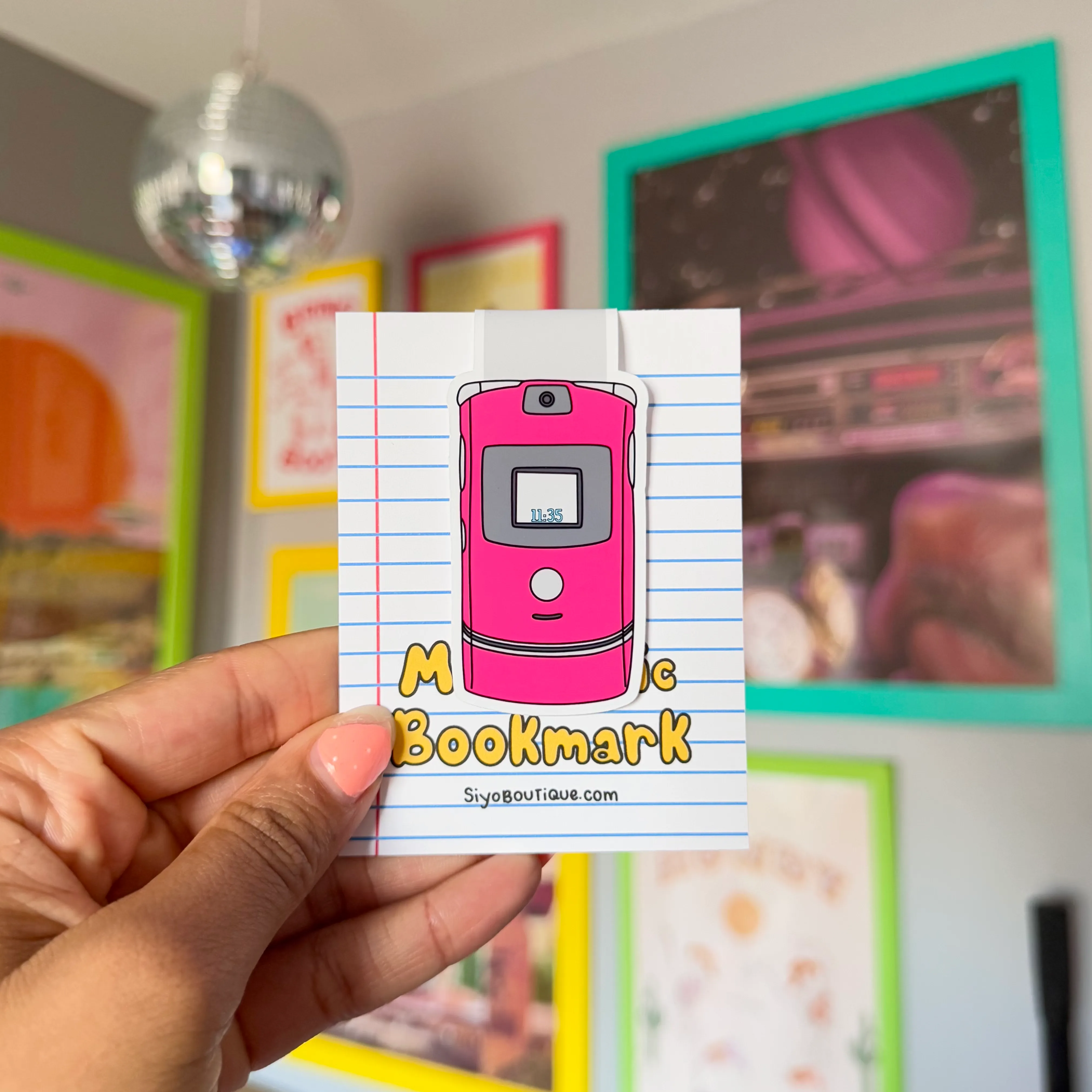 Flip Phone Magnetic Bookmark - Nostalgic Bookmark