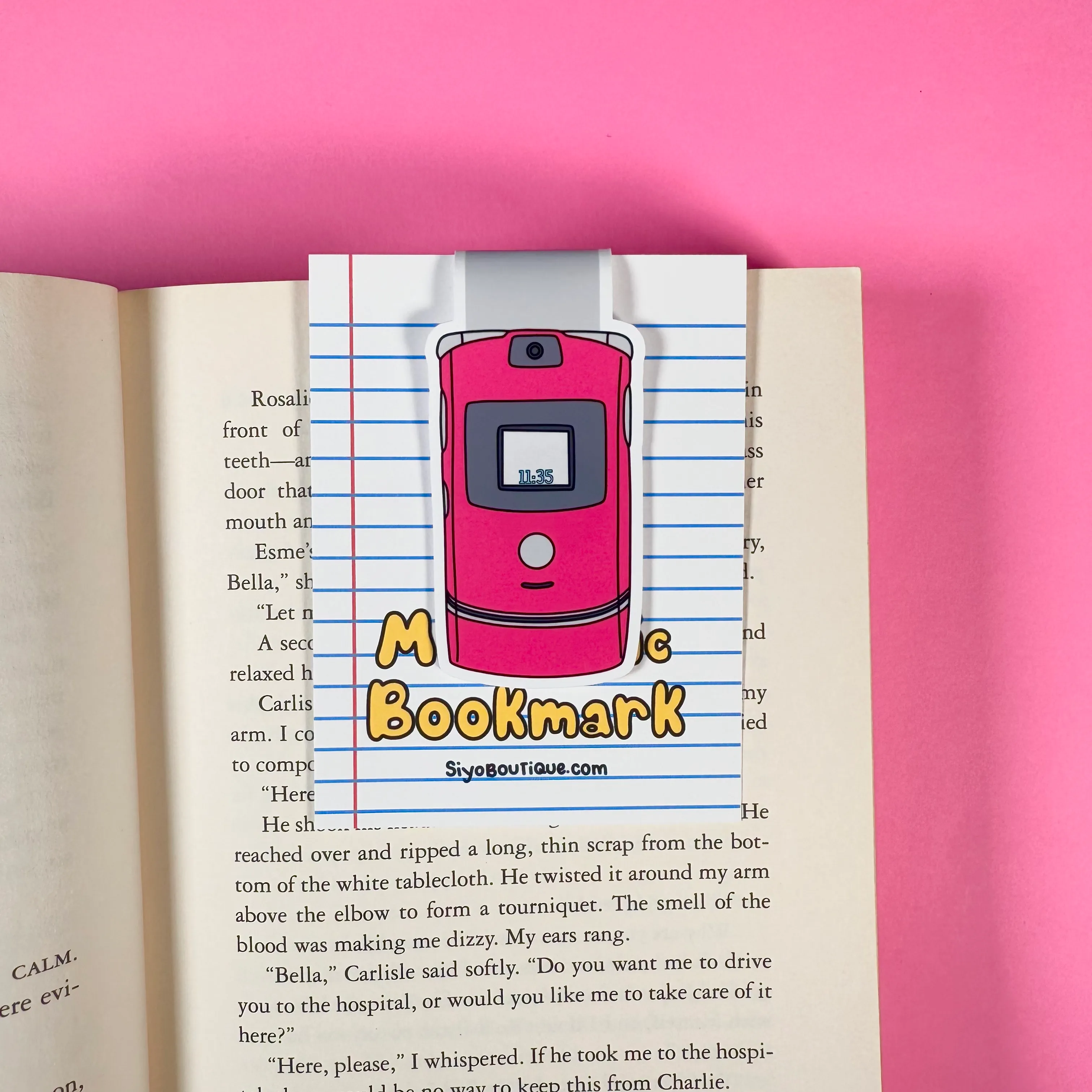 Flip Phone Magnetic Bookmark - Nostalgic Bookmark