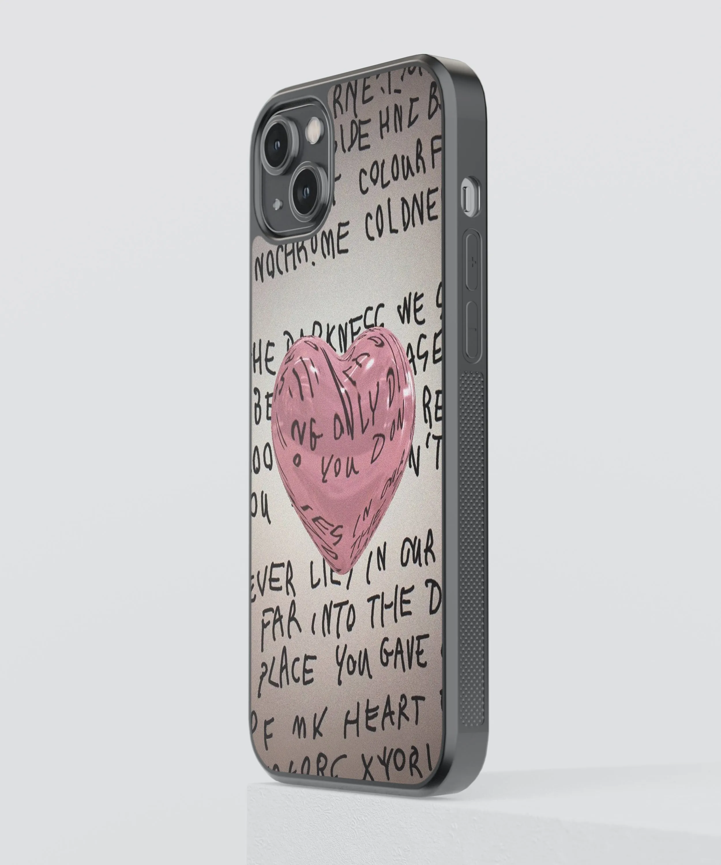 Heart Y2K Glass Phone Case Cover