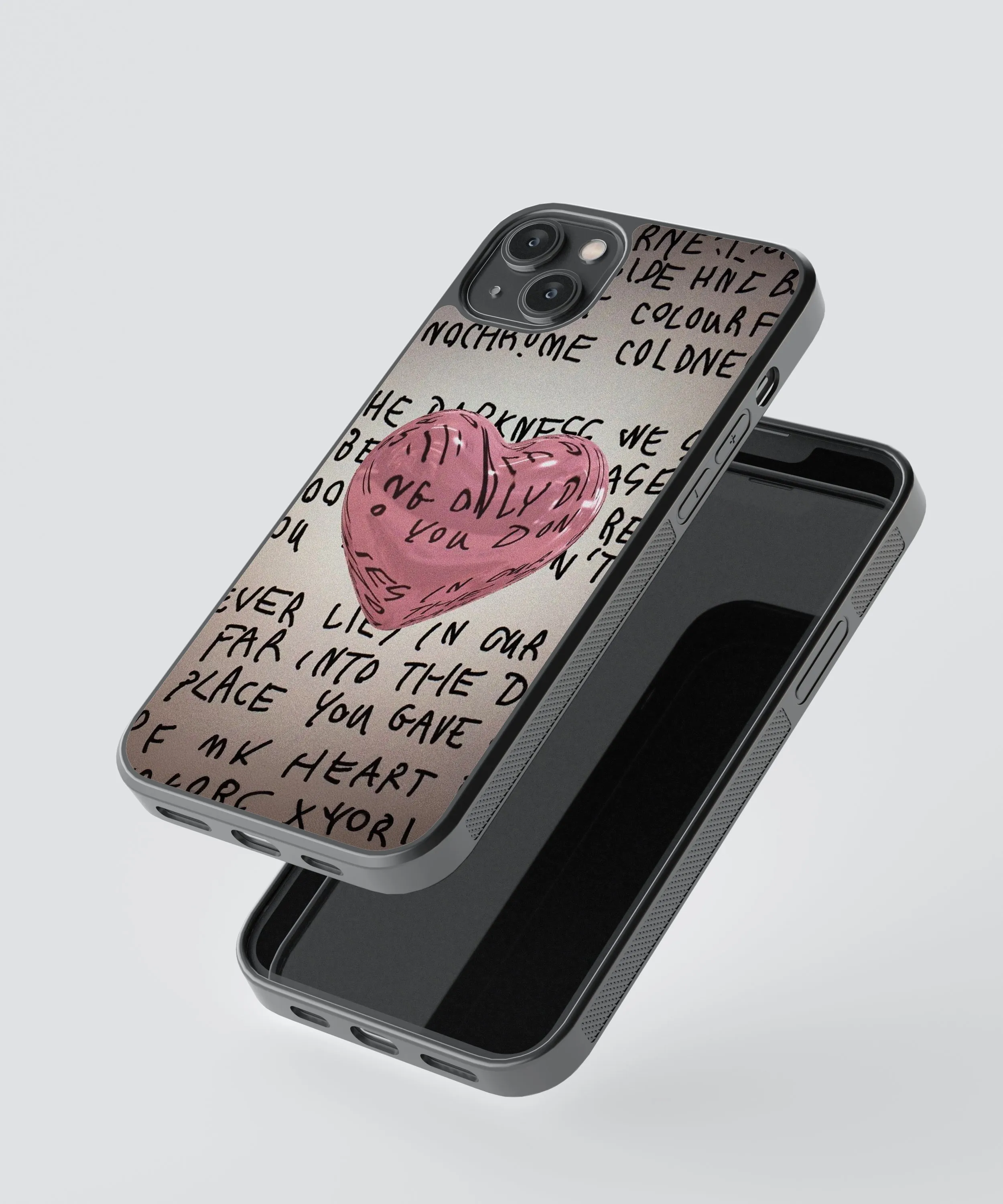 Heart Y2K Glass Phone Case Cover