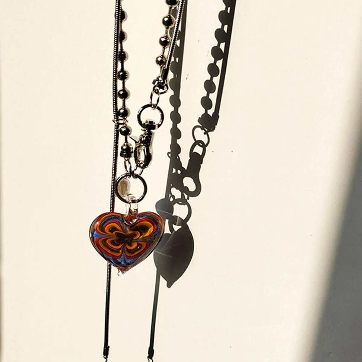 Indie Heart Chain Necklace