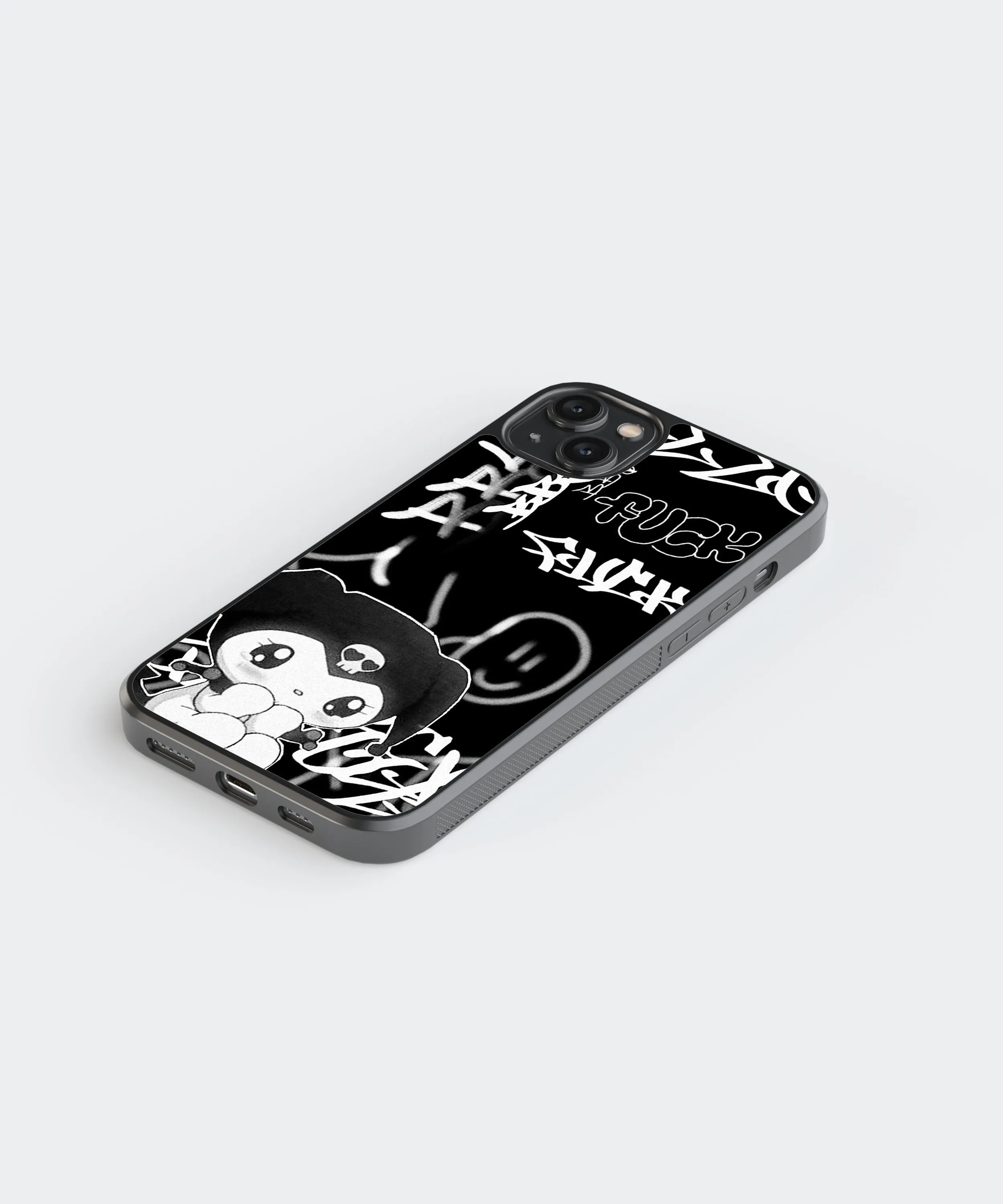 Kuromi Y2K Glass Phone Case Cover