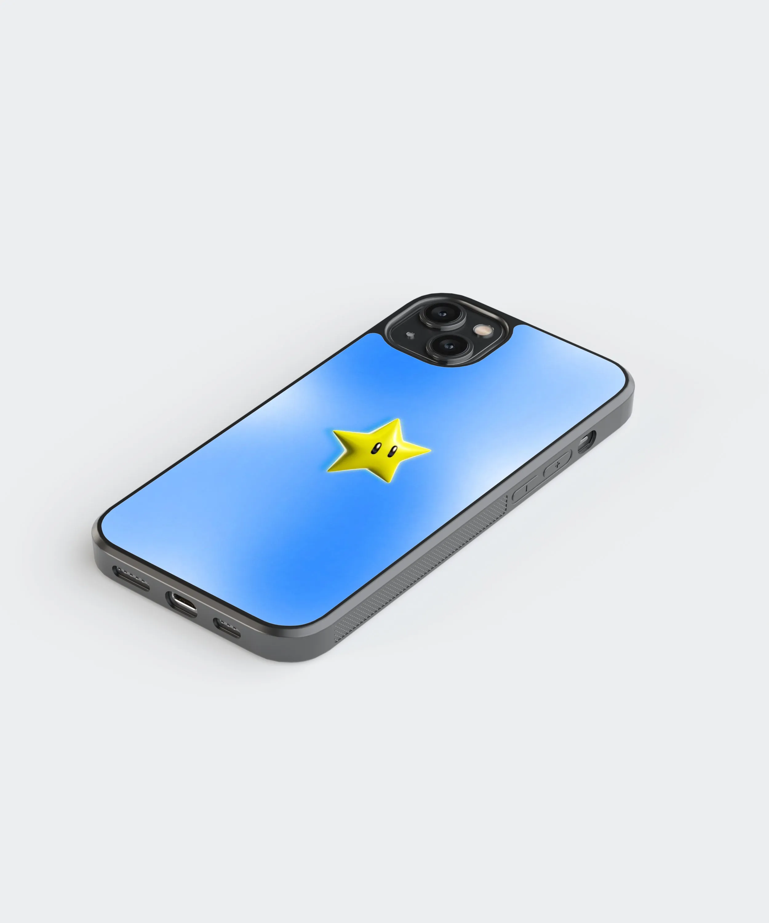 Mario Super Star Y2K Glass Phone Case Cover