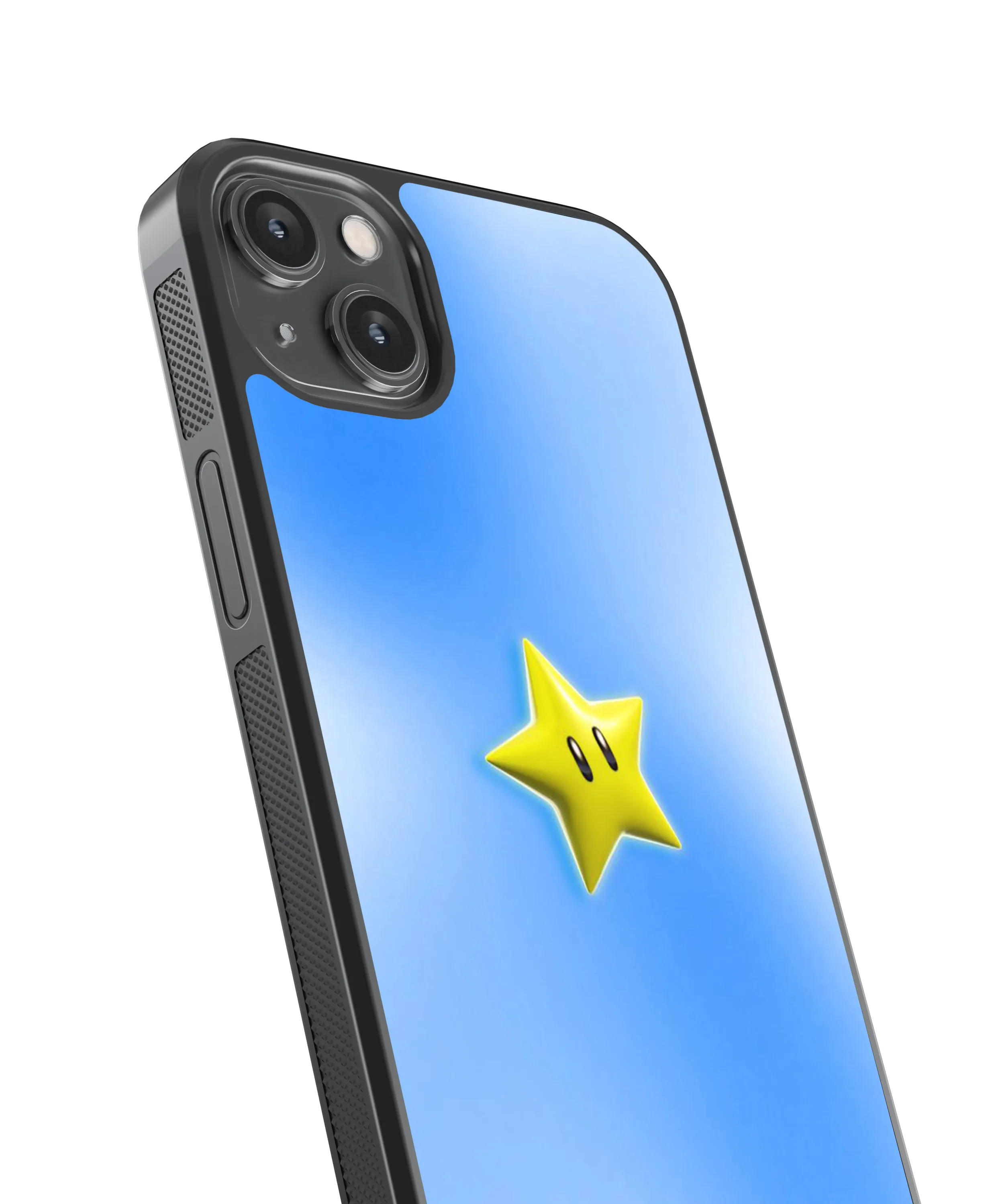 Mario Super Star Y2K Glass Phone Case Cover