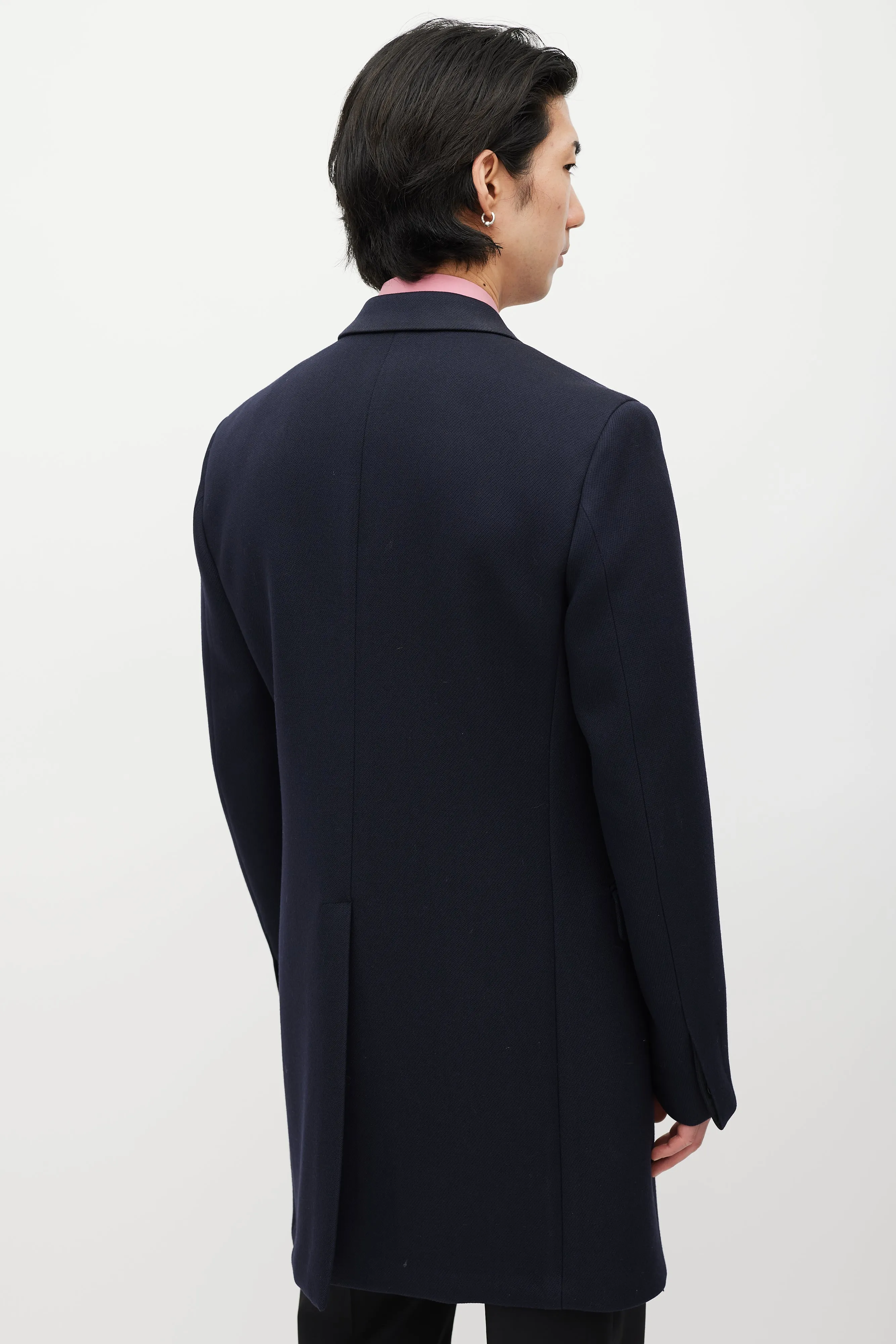 Navy Wool Coat