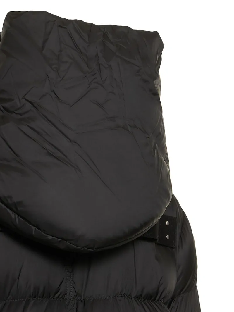 Rick Owens Hooded quilted shell down coat