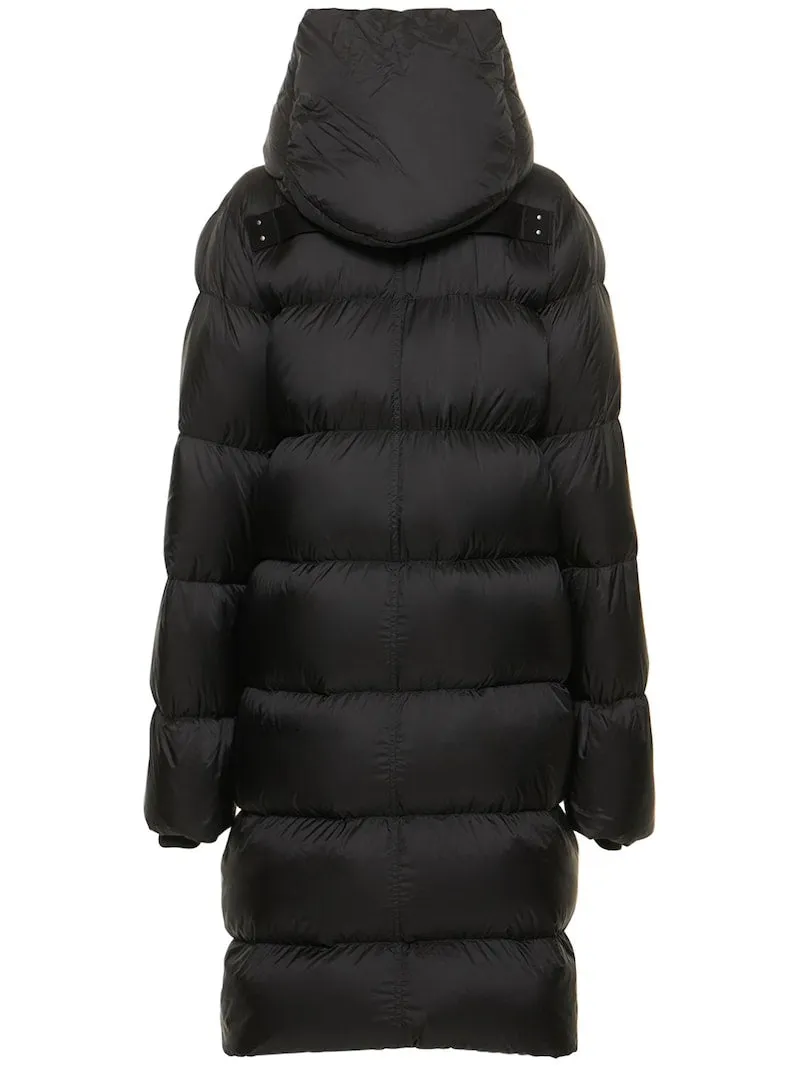 Rick Owens Hooded quilted shell down coat