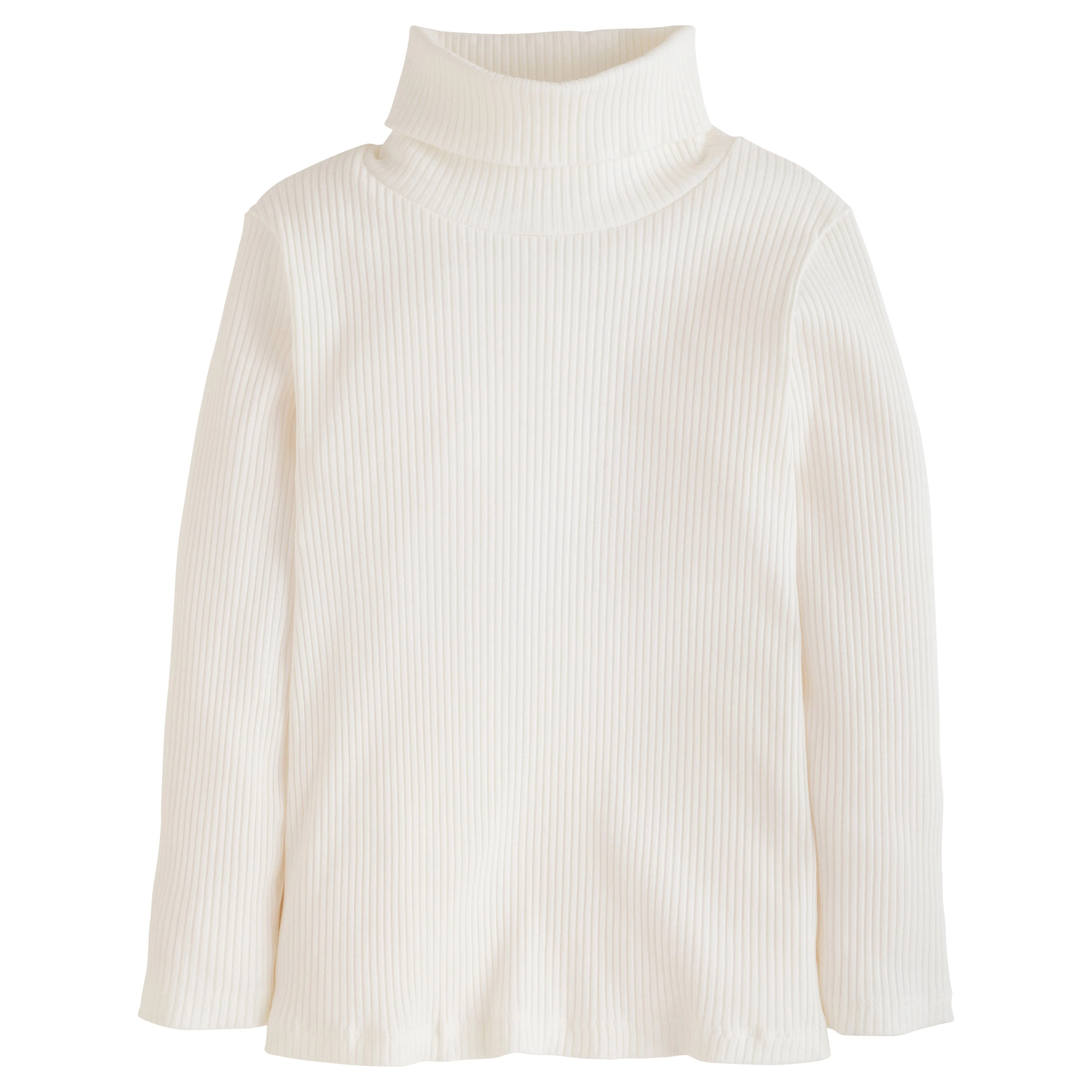 Solid Ribbed Turtleneck - Ivory