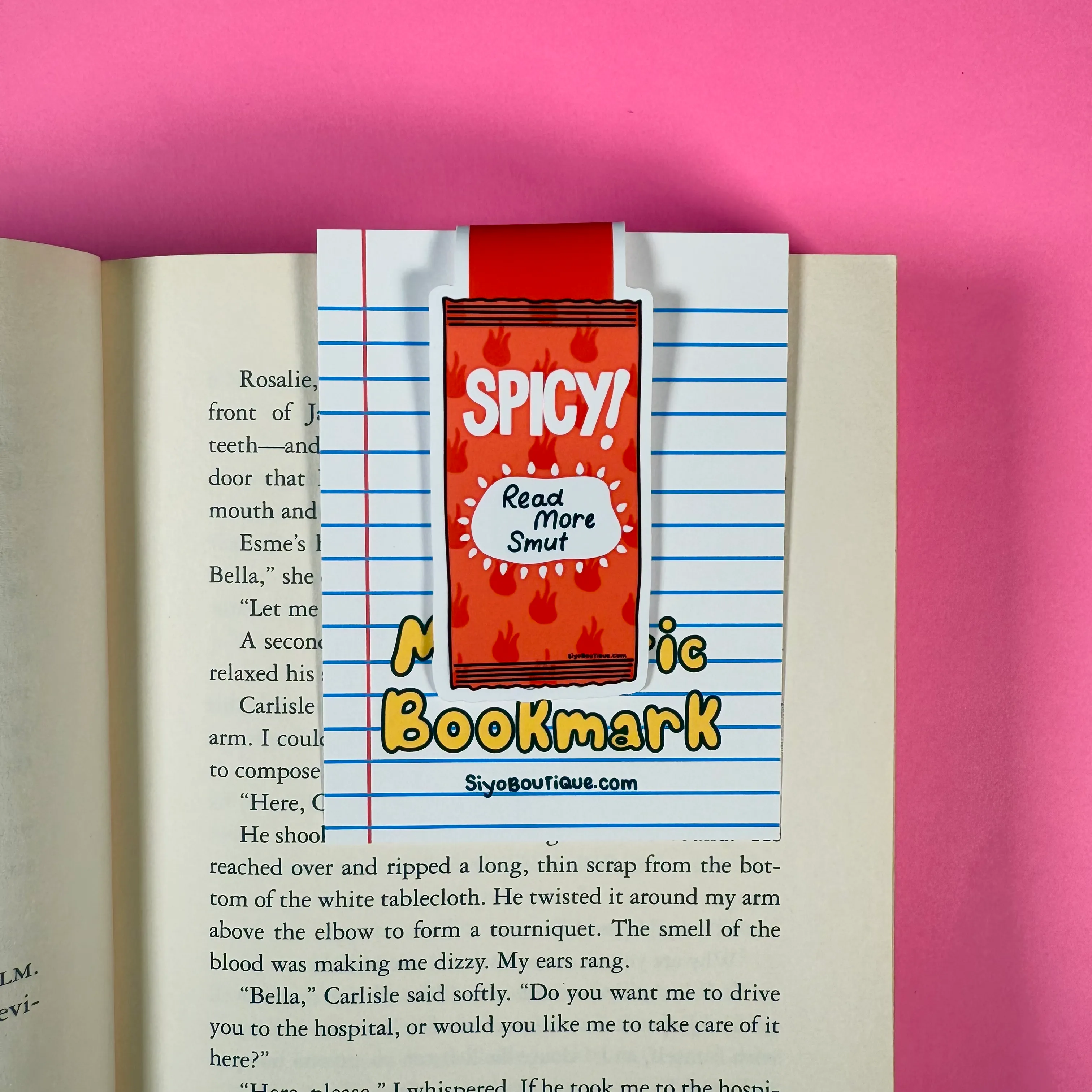 Spicy Sauce Magnetic Bookmark - Food Bookmark