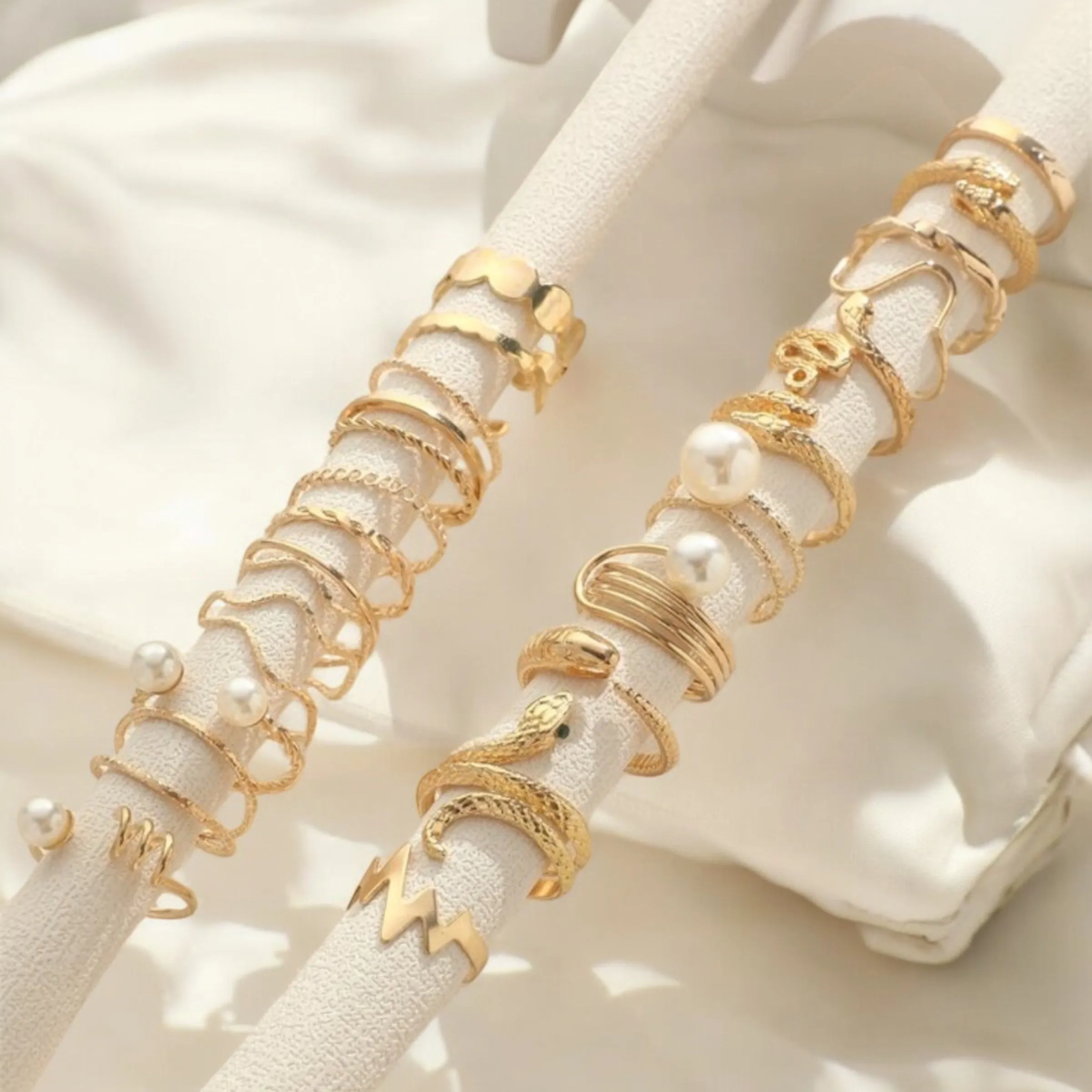 Sunshine Stack Set of Rings - 23 Pieces