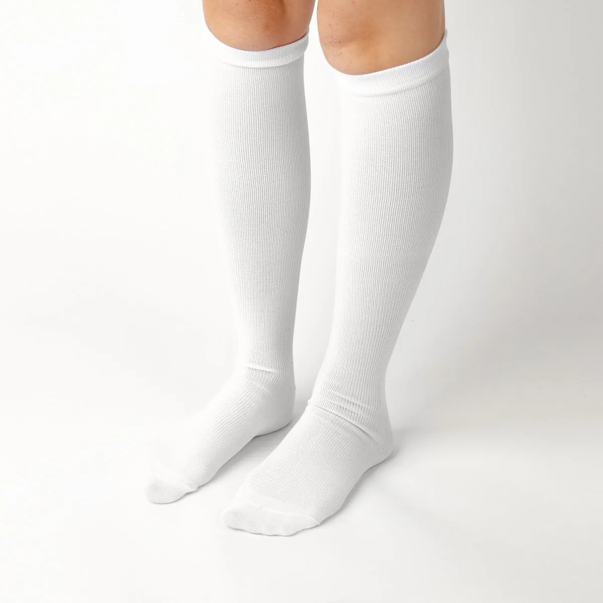 White Compression Socks