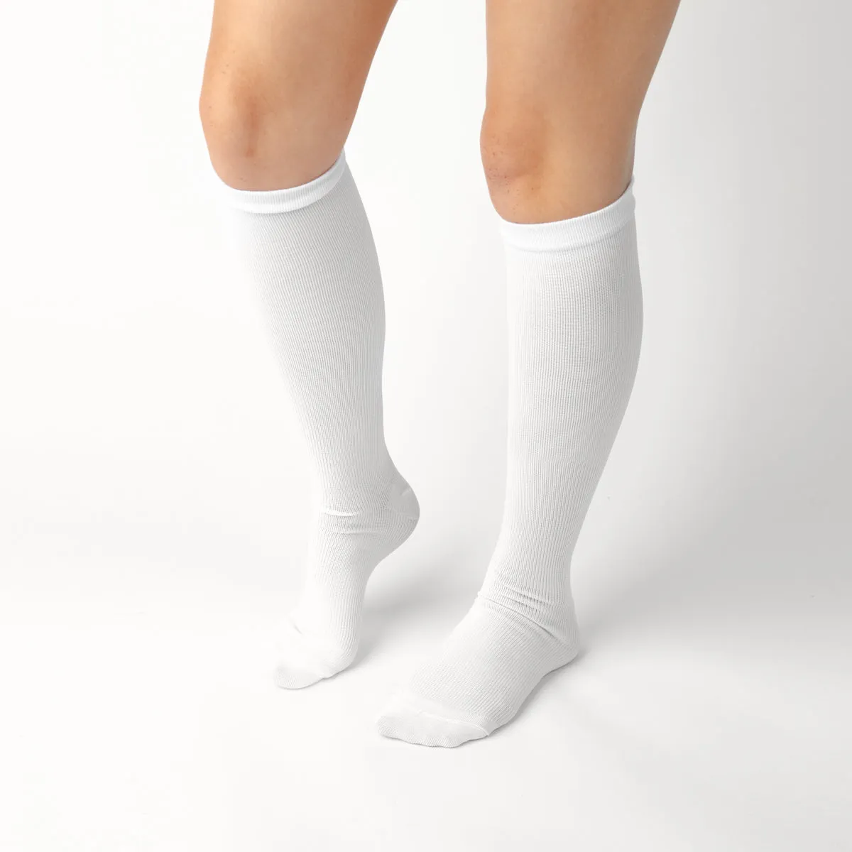 White Compression Socks