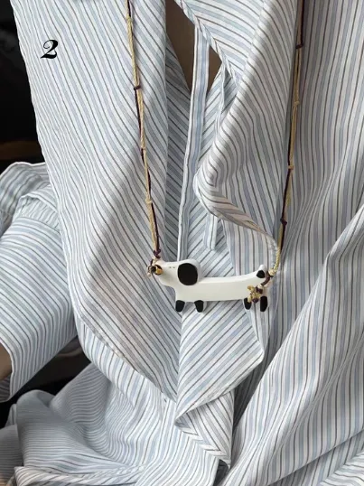 Y2K Cute Puppy and Cat Necklace