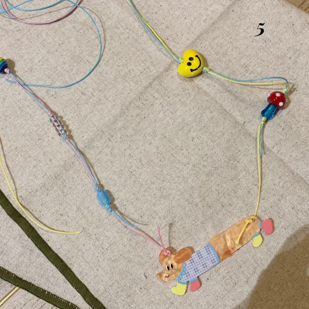 Y2K Cute Puppy and Cat Necklace